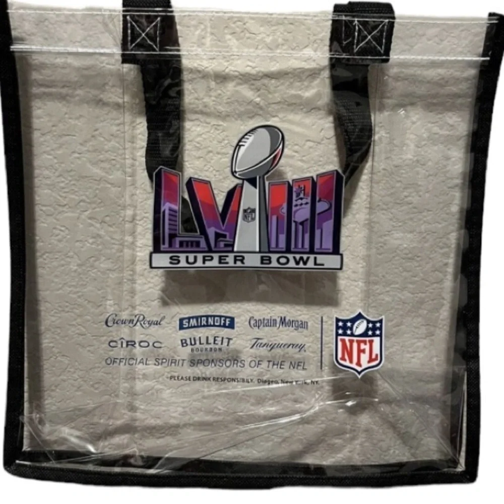 Super Bowl LVIII Clear Stadium Bag NFL Kansas City Chiefs - San Francisco 49ers